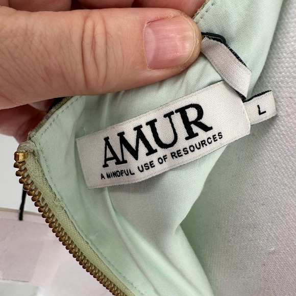 NEW Amur Rafaela Floral Linen Bustier Cropped Top Large - Picture 9 of 10